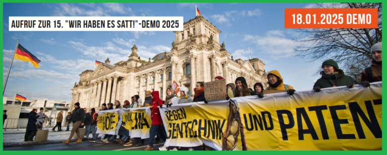  „Wir haben es satt“ – 18.01.25: Große Agrar-Demo in Berlin