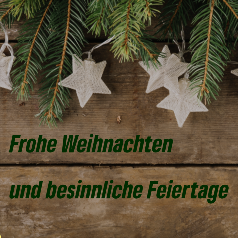 Weihnachtsgruß mit Dank zum Jahresende