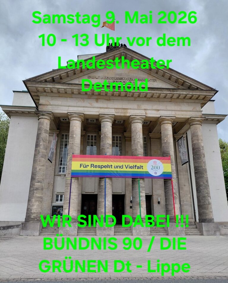 Sei dabei – Demo am Landestheater Detmold!