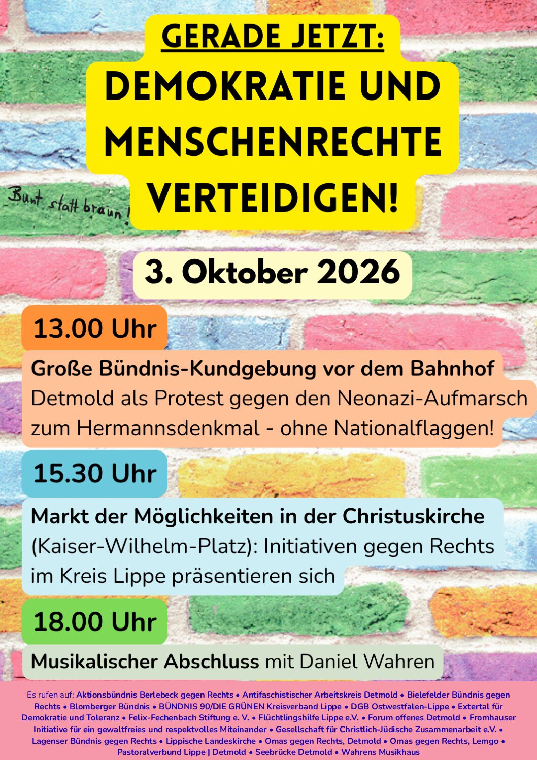 Kundgebung am 3. Oktober
