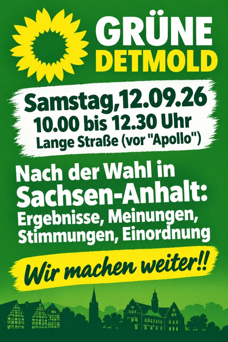 Demokratie im Gespräch: Kommt am 12. September an unserem Infostand vorbei!